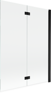 Mexen Mist 2-wing Right Shower Screen 130 x 150 cm, Transparent, Black - 8A9-130-002-70-00-P