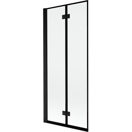 Mexen Mist 2-wing left shower screen 80 x 150 cm, black frame, black - 8A9-080-002-70-70-L