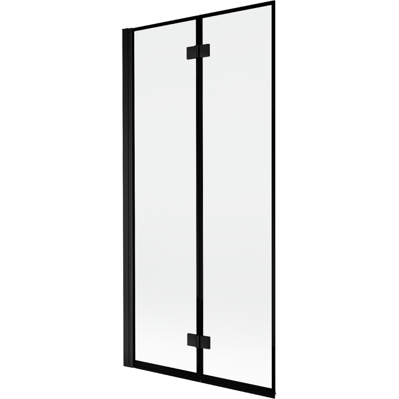 Mexen Mist shower screen 2-wing left 90 x 150 cm, black frame, black - 8A9-090-002-70-70-L