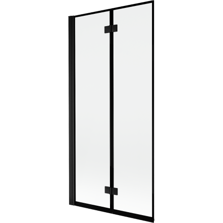 Mexen Mist shower screen 2-wing left 90 x 150 cm, black frame, black - 8A9-090-002-70-70-L