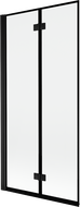 Mexen Mist 2-wing left shower screen 90 x 150 cm, black frame, black - 8A9-090-002-70-70-L