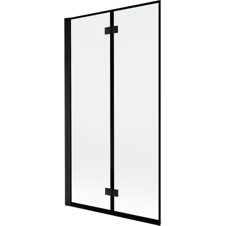 Mexen Mist 2-winged left shower screen 100 x 150 cm, black frame, black - 8A9-100-002-70-70-L
