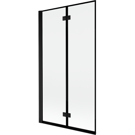 Mexen Mist shower screen 2-wing left 100 x 150 cm, black frame, black - 8A9-100-002-70-70-L