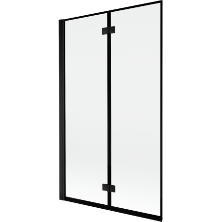 Mexen Mist 2-wing left shower screen 110 x 150 cm, black frame, black - 8A9-110-002-70-70-L