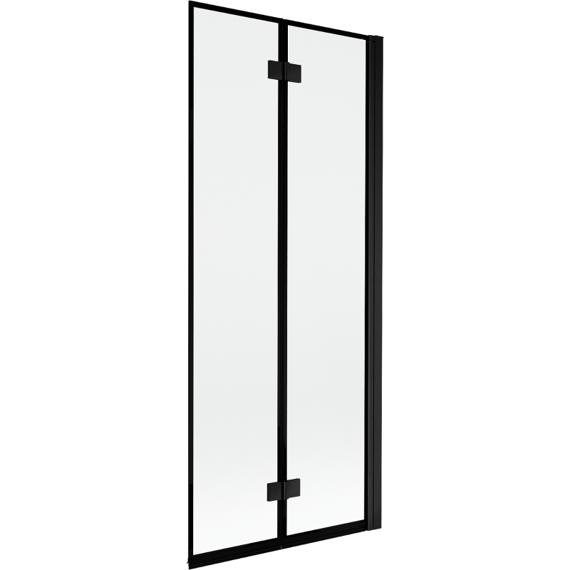 Mexen Mist shower screen 2-wing right 80 x 150 cm, black frame, black - 8A9-080-002-70-70-P