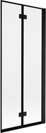 Mexen Mist 2-panel right bath screen 80 x 150 cm, black frame, black - 8A9-080-002-70-70-P