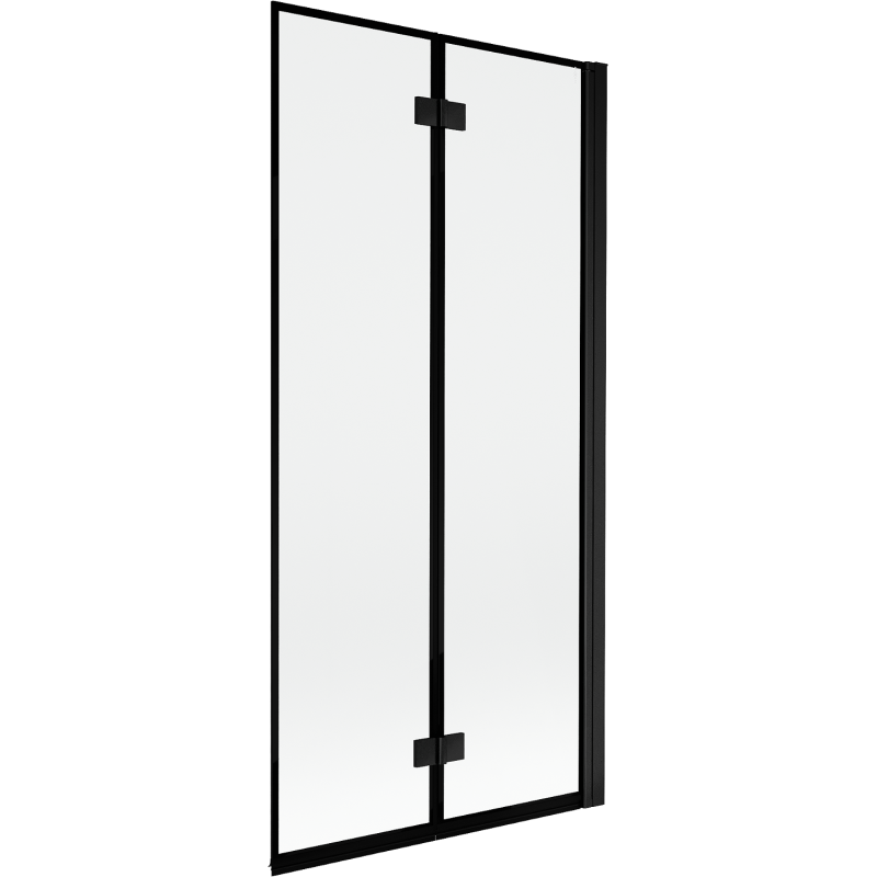 Mexen Mist 2-panel shower screen right 90 x 150 cm, black frame, black - 8A9-090-002-70-70-P