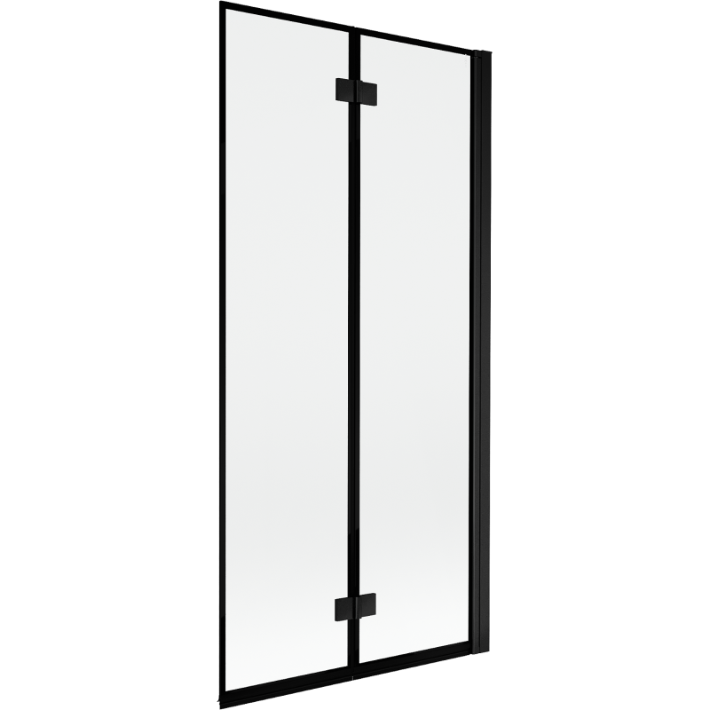 Mexen Mist 2-wing shower screen right 90 x 150 cm, black frame, black - 8A9-090-002-70-70-P