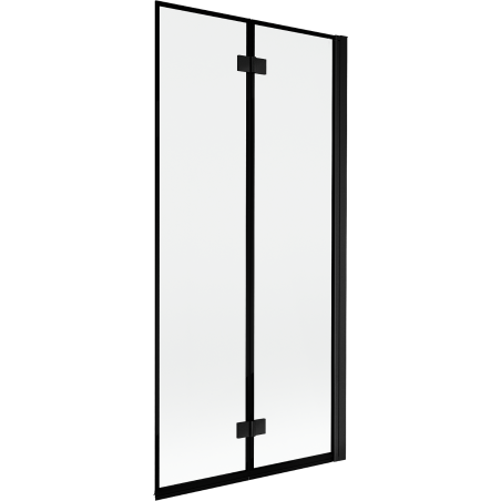 Mexen Mist 2-panel shower screen right 90 x 150 cm, black frame, black - 8A9-090-002-70-70-P
