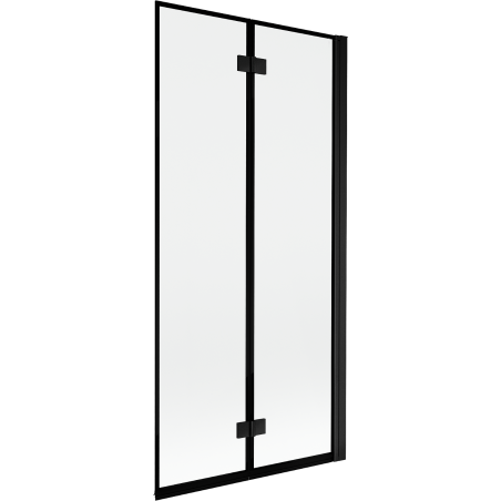 Mexen Mist 2-wing shower screen right 90 x 150 cm, black frame, black - 8A9-090-002-70-70-P