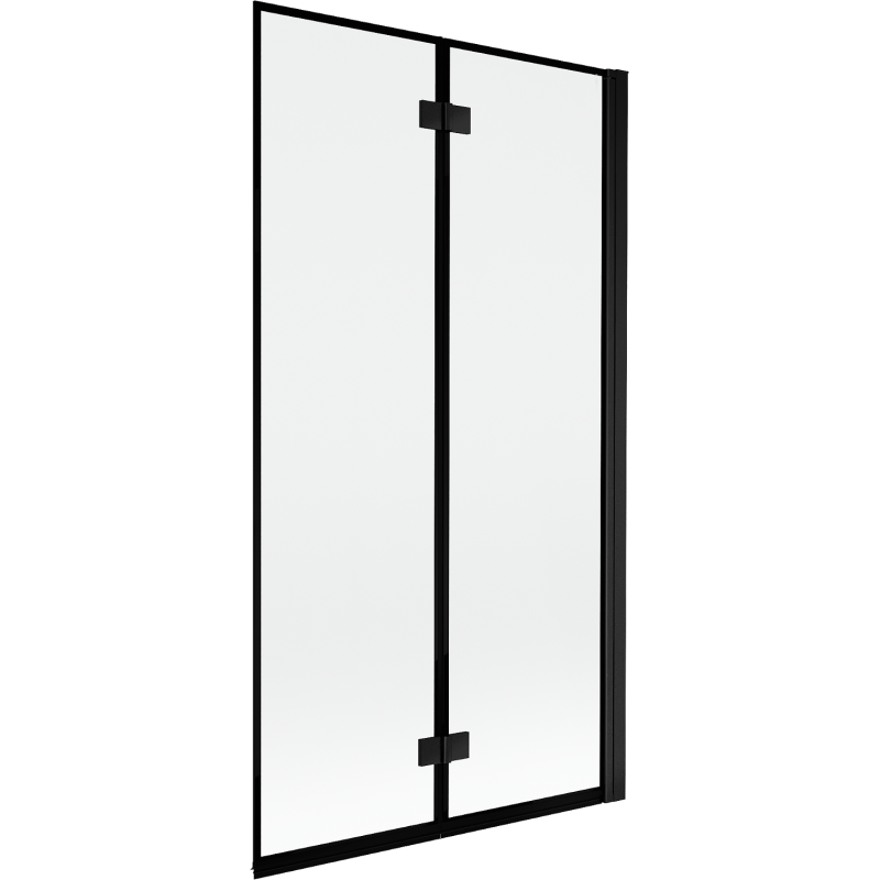 Mexen Mist shower screen 2-wing right 100 x 150 cm, black frame, black - 8A9-100-002-70-70-P