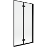 Mexen Mist shower screen 2-wing right 100 x 150 cm, black frame, black - 8A9-100-002-70-70-P