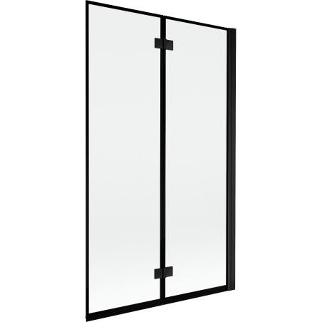 Mexen Mist 2-panel shower screen right 110 x 150 cm, black frame, black - 8A9-110-002-70-70-P