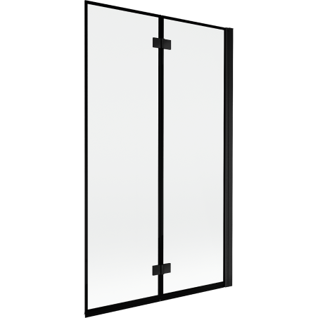 Mexen Mist shower screen 2-wing right 110 x 150 cm, black frame, black - 8A9-110-002-70-70-P