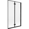 Mexen Mist 2-panel shower screen right 110 x 150 cm, black frame, black - 8A9-110-002-70-70-P