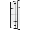 Mexen Mist shower screen 2-wing left 80 x 150 cm, black grid, black - 8A9-080-002-70-77-L