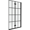 Mexen Mist shower screen 2-door right 100 x 150 cm, black grid, black - 8A9-100-002-70-77-P