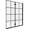 Mexen Mist shower screen 2-wing right 140 x 150 cm, black grid, black - 8A9-140-002-70-77-P