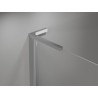 Mexen Mist L asymmetrical pentagon shower cabin hinged 80 x 90 cm, transparent, chrome - 8A8L-080-090-01-00