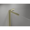 Mexen Mist L asymmetrical pentagonal shower enclosure with hinged door 80 x 90 cm, transparent, gold - 8A8L-080-090-50-00