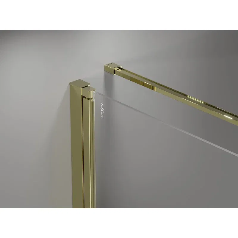 Mexen Mist-B Hinged Shower Enclosure 100 x 70 cm, Transparent, Gold - 8A2T-100-070-50-00