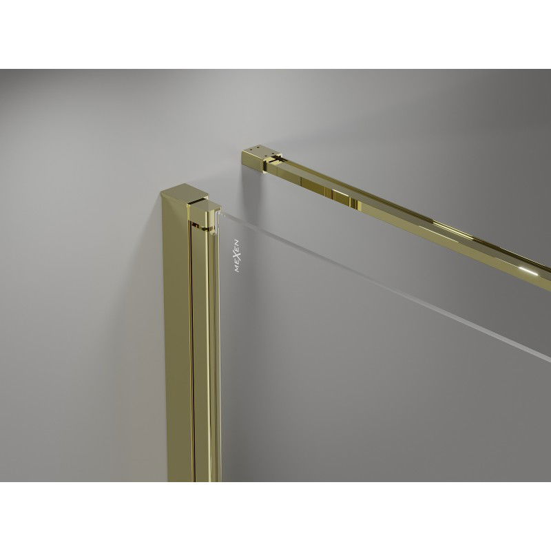 Mexen Mist-B hinged shower cabin 85 x 90 cm, transparent, gold - 8A2T-085-090-50-00