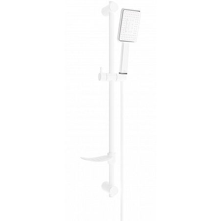 Mexen DF54 sliding shower set, White - 785544582-21
