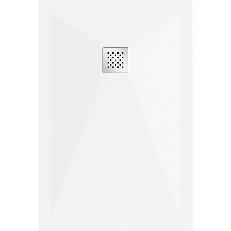 Mexen Stone+ composite rectangular shower tray 120 x 70 cm, white - 44107012