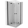 Mexen Mist-F Duo folding shower cabin 85 x 85 cm, transparent, black - 8A6-085L-085P-70-00