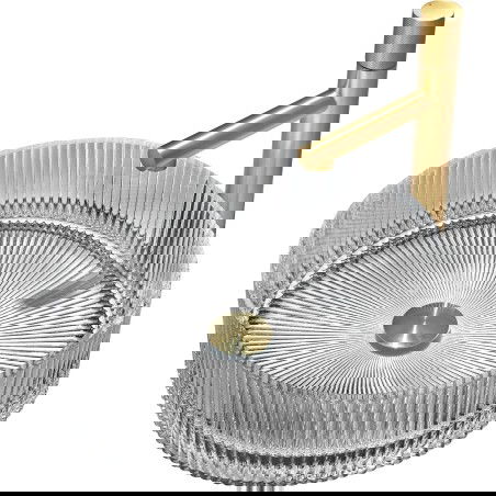 Mexen Eiva glass countertop basin 39 x 39 cm, grey - 24163966