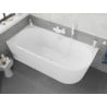 Mexen Silo freestanding corner left rifled bathtub 170 x 80 cm, white, white overflow - 52891708000L-20