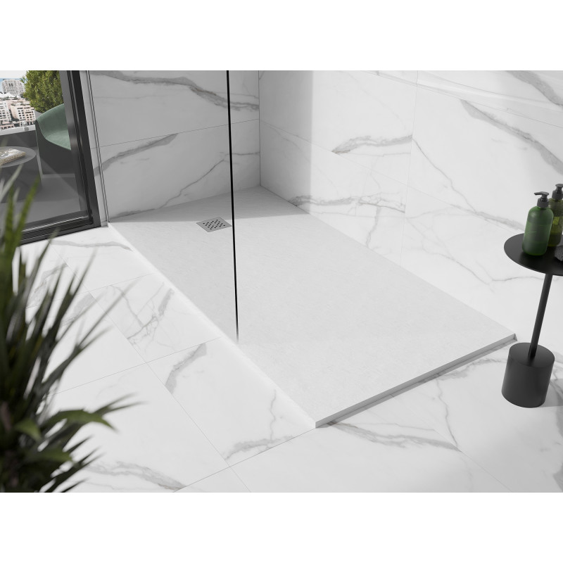 Mexen Stone+ rectangular composite shower tray 160 x 70 cm, white - 44107016