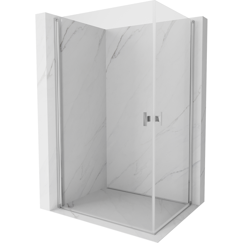 Mexen Mist-B Duo pivot shower enclosure 85 x 75 cm, transparent, chrome - 8A2-085-075-01-00