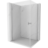Mexen Mist-B Duo pivot shower enclosure 85 x 75 cm, transparent, chrome - 8A2-085-075-01-00
