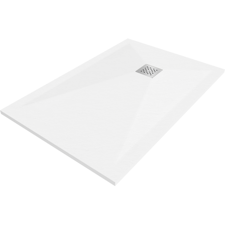 Mexen Stone+ rectangular composite shower tray 90 x 80 cm, White - 44108090
