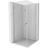 Mexen Mist-B Duo 85x85 cm Hinged Shower Enclosure, Transparent, Chrome - 8A2-085-085-01-00