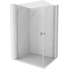 Mexen Mist-B Duo Hinged Shower Enclosure 95 x 85 cm, Transparent, Chrome - 8A2-095-085-01-00