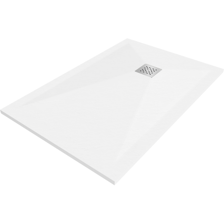 Mexen Stone+ composite rectangular shower tray 110 x 80 cm, white - 44108011