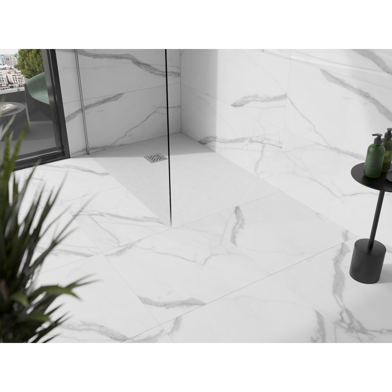 Mexen Stone+ rectangular composite shower tray 120 x 80 cm, white - 44108012
