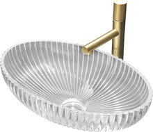 Mexen Zira glass countertop washbasin 53 x 35 cm, transparent - 24175300