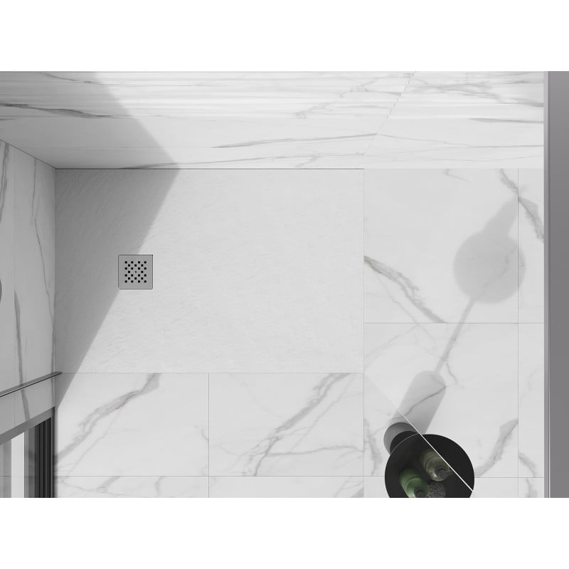 Mexen Stone+ rectangular composite shower tray 120 x 80 cm, white - 44108012