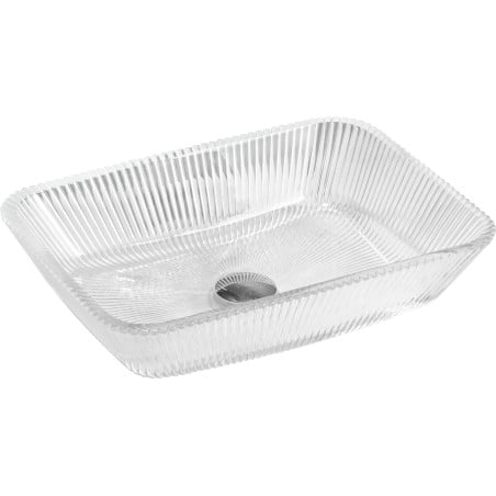 Mexen Tiva glass countertop basin 46 x 33 cm, transparent - 24184600