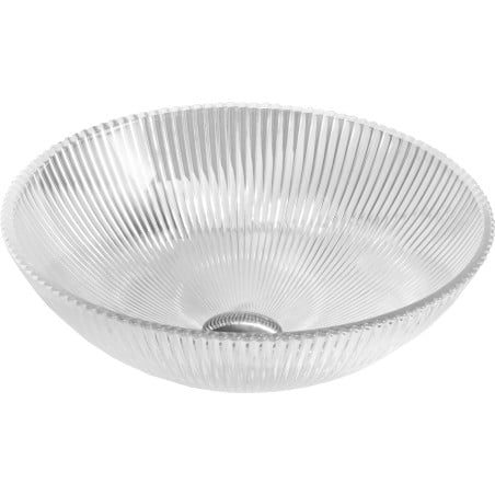 Mexen Zuri glass countertop washbasin 39 x 39 cm, transparent - 24193900