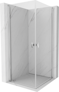 Mexen Mist-B Duo hinged shower enclosure 100 x 100 cm, transparent, chrome - 8A2-100-100-01-00