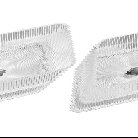 Mexen Nira glass countertop washbasin 39 x 39 cm, transparent - 24203900