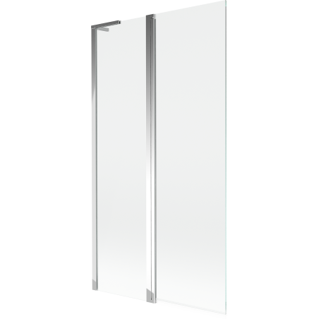 Mexen Mist L 2-wing bath screen 100 x 150 cm, transparent, chrome - 8A9L-100-011-01-00