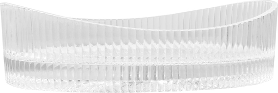 Mexen Kivo glass countertop washbasin 50 x 37 cm, transparent - 24215000