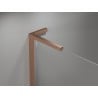 Mexen Mist L asymmetrical pentagonal shower cabin with swing doors 90x100 cm, transparent, brushed copper - 8A8L-090-100-65-00