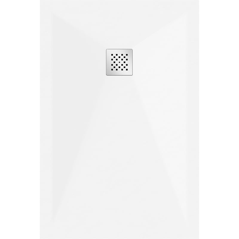 Mexen Stone+ rectangular composite shower tray 140 x 80 cm, white - 44108014