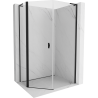 Mexen Mist L pentagonal asymmetrical lift shower enclosure 90 x 100 cm, transparent, black - 8A8L-090-100-70-00